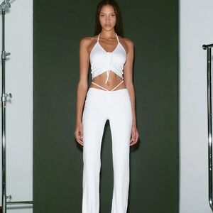 I AM GIA Halo Top and Pants Set - White M